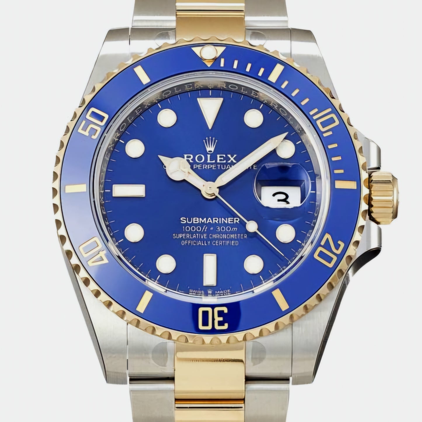 Submariner Date golden blue bicolor