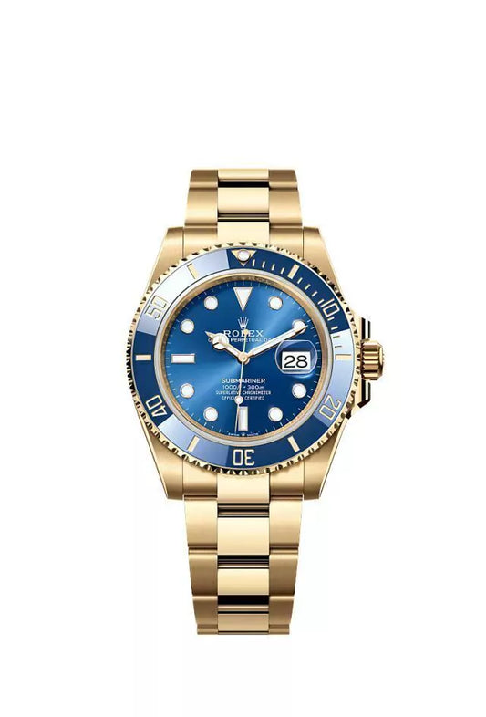 Submariner Date golden blue